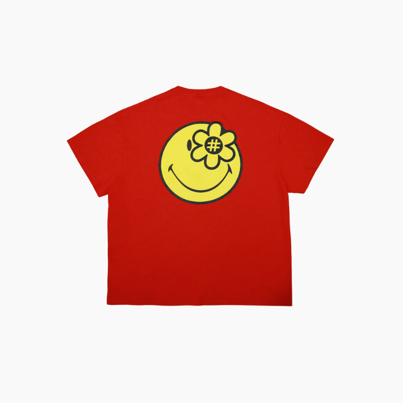 SMILEYWORLD LOGO TEE RED WATER THE PLANT smileyworld-logo-tee-red-water-the-plant