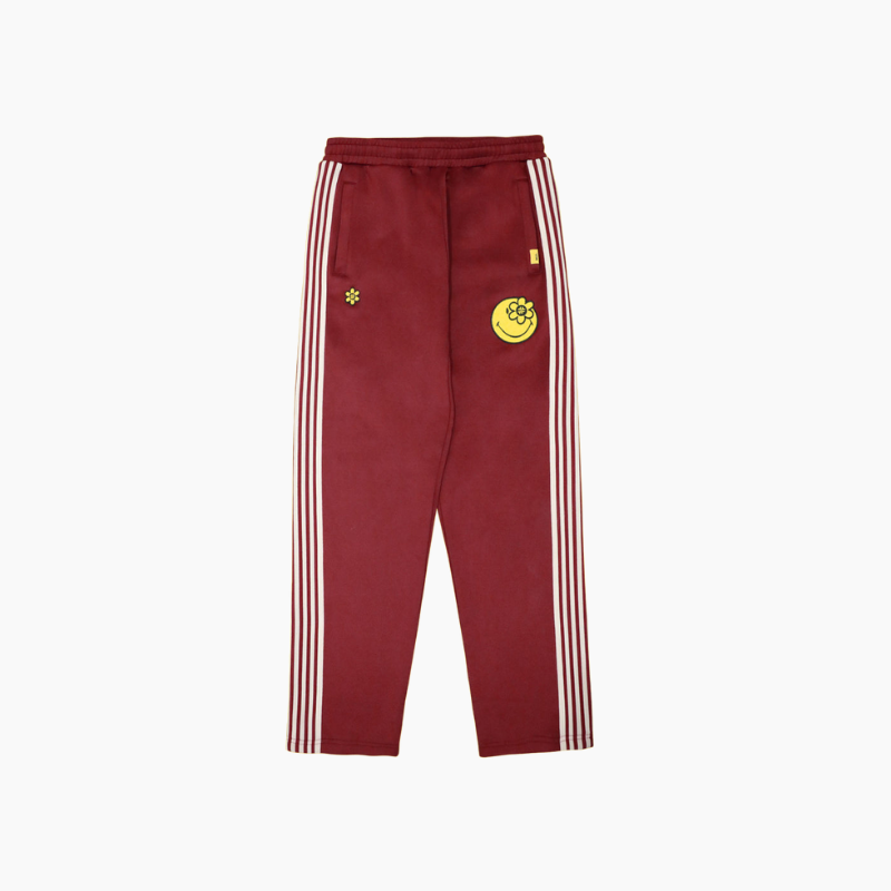 SMILEYWORLD® BASIC TRACK PANTS | BURGUNDY