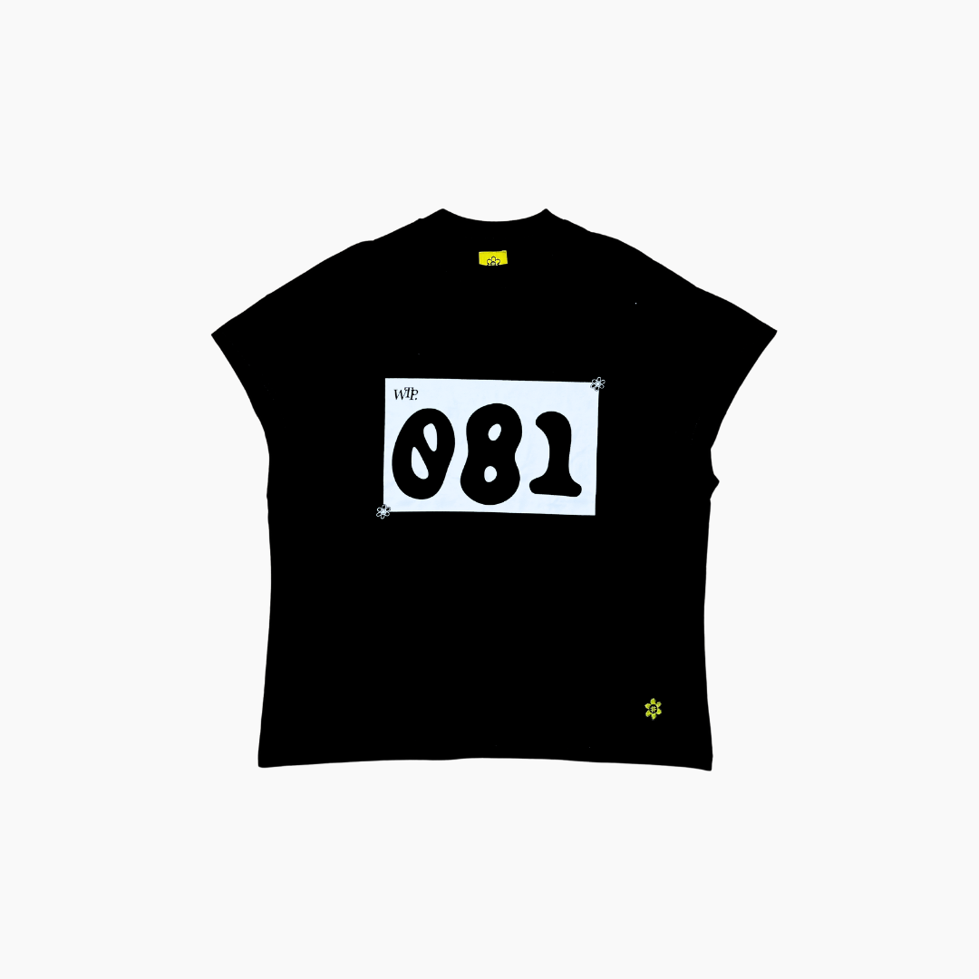 WTP "RUNNING MAN" Sleeveless Tank Top | Black