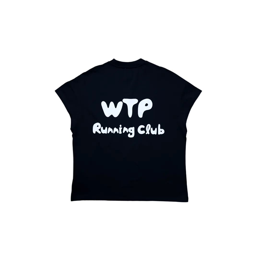 WTP「ランニングマン」ノースリーブタンクトップ | ブラック
