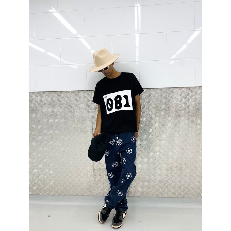 WTP "RUNNING MAN" Sleeveless Tank Top | Black