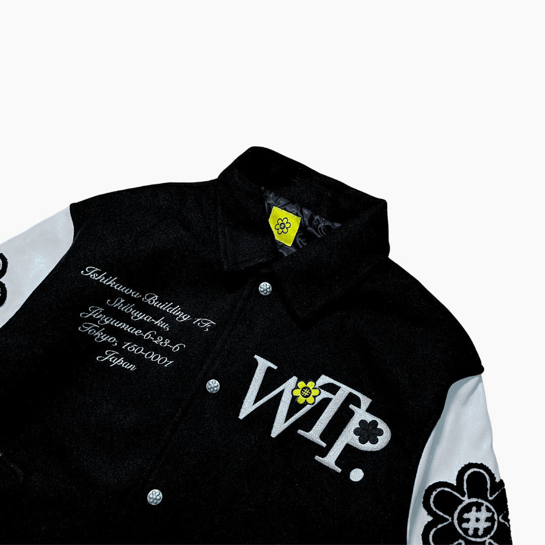 WTP "PANDA" Varsity Jacket | Black