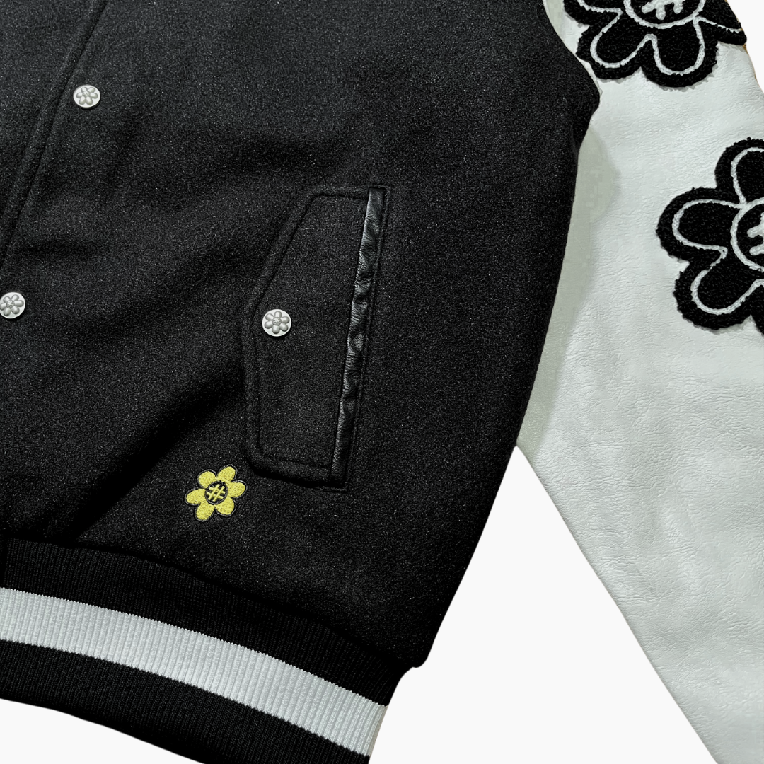 WTP "PANDA" Varsity Jacket | Black