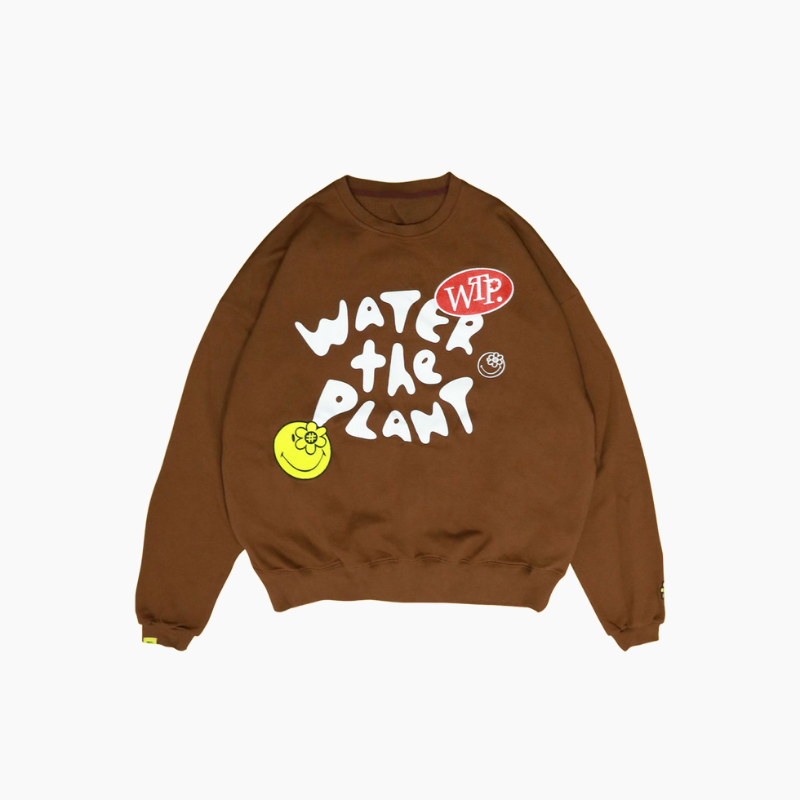 SMILEYWORLD® POP SWEATER | BROWN