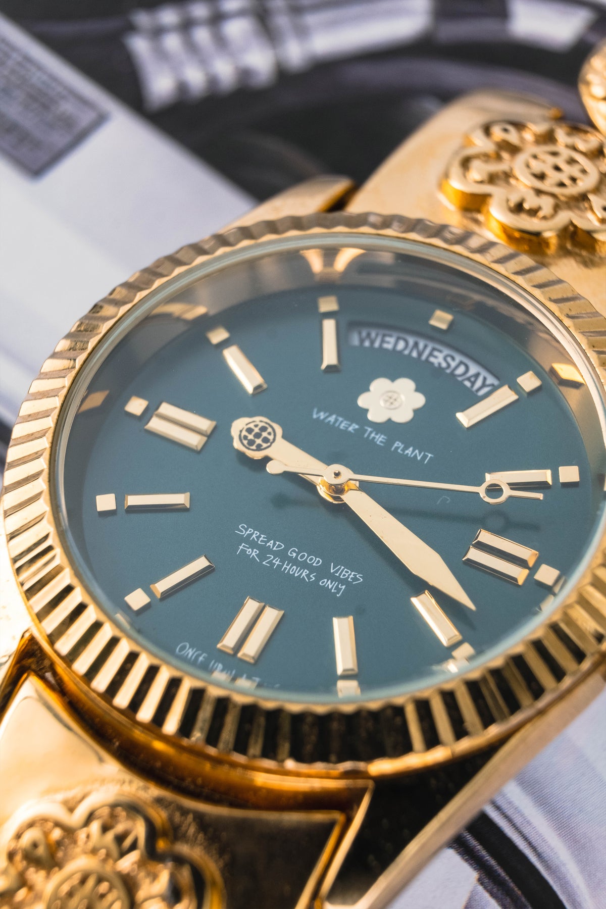 "SOLANA" Quality Time Watch 36mm | Verdant Gold
