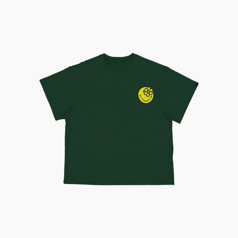 SMILEYWORLD® BEAM TSHIRT | DARK GREEN