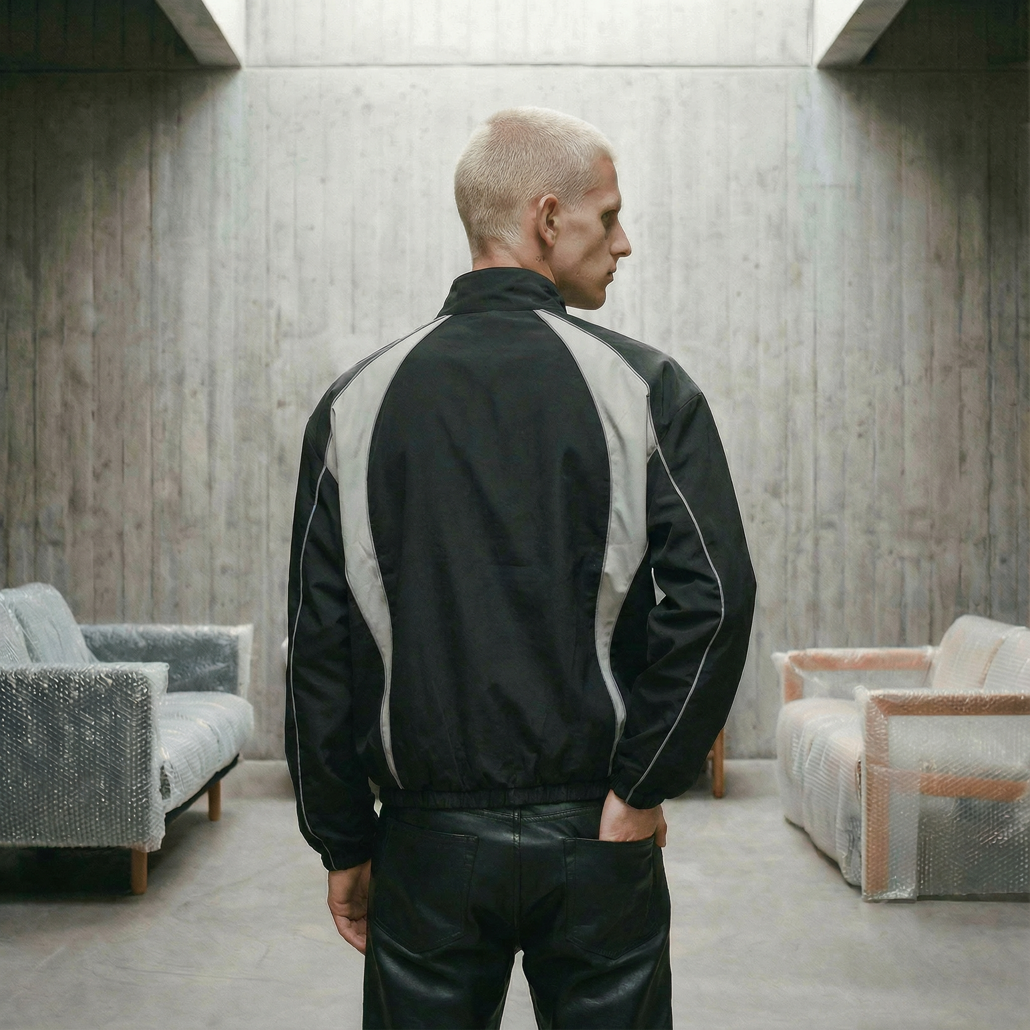 """Bluemoon"" Track Jacket | Black"
