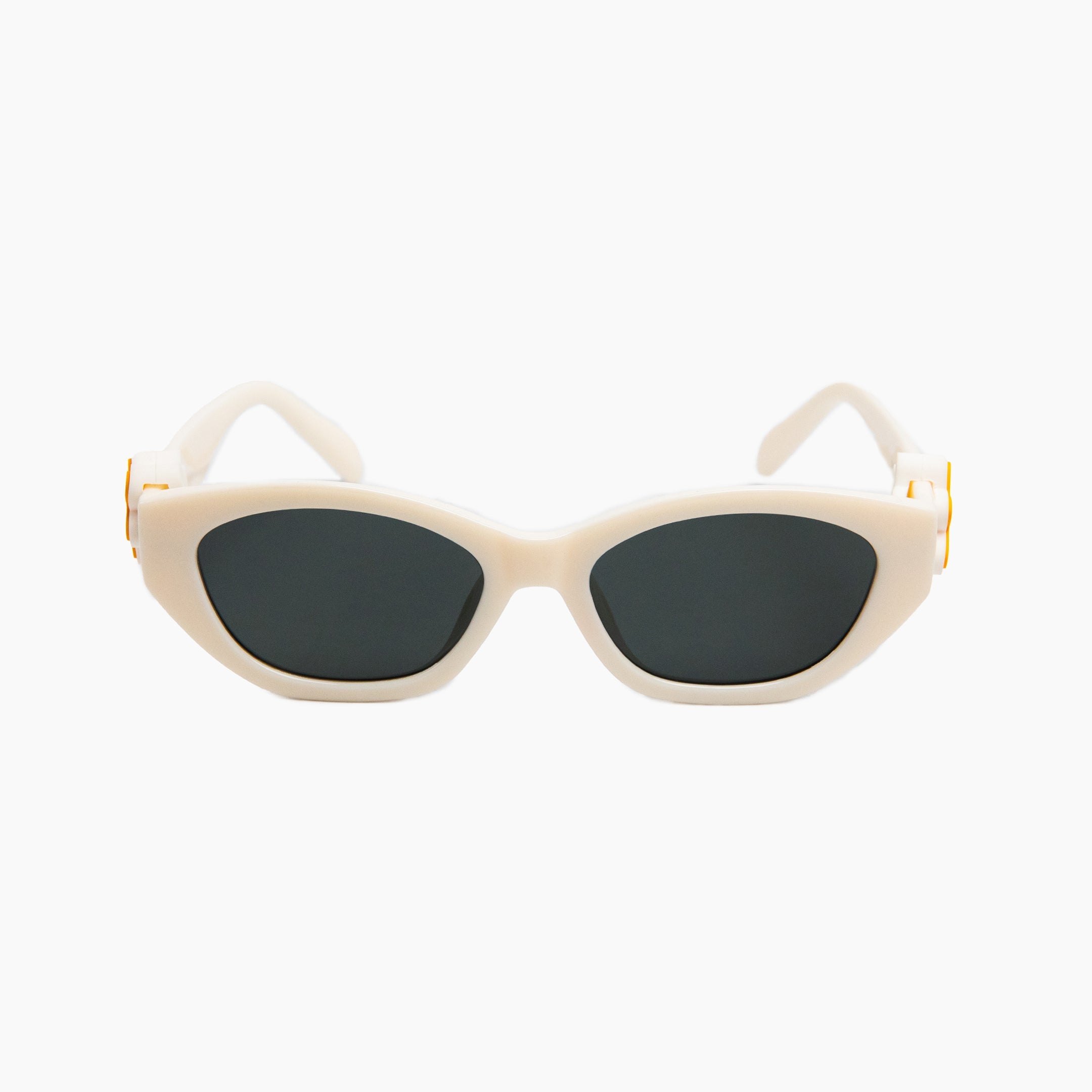 "GHOST" Sunnies | White | Black Lens