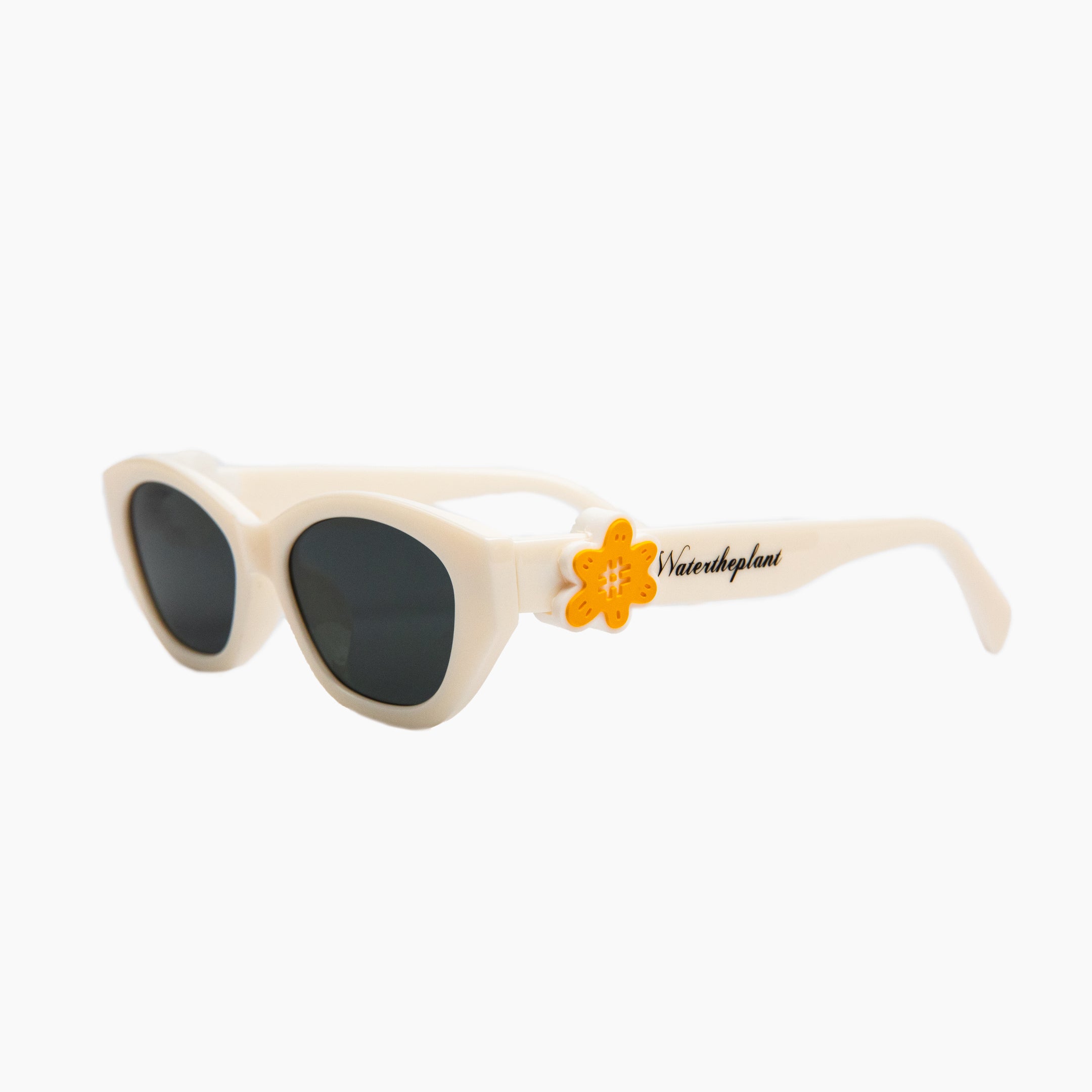 "GHOST" Sunnies | White | Black Lens