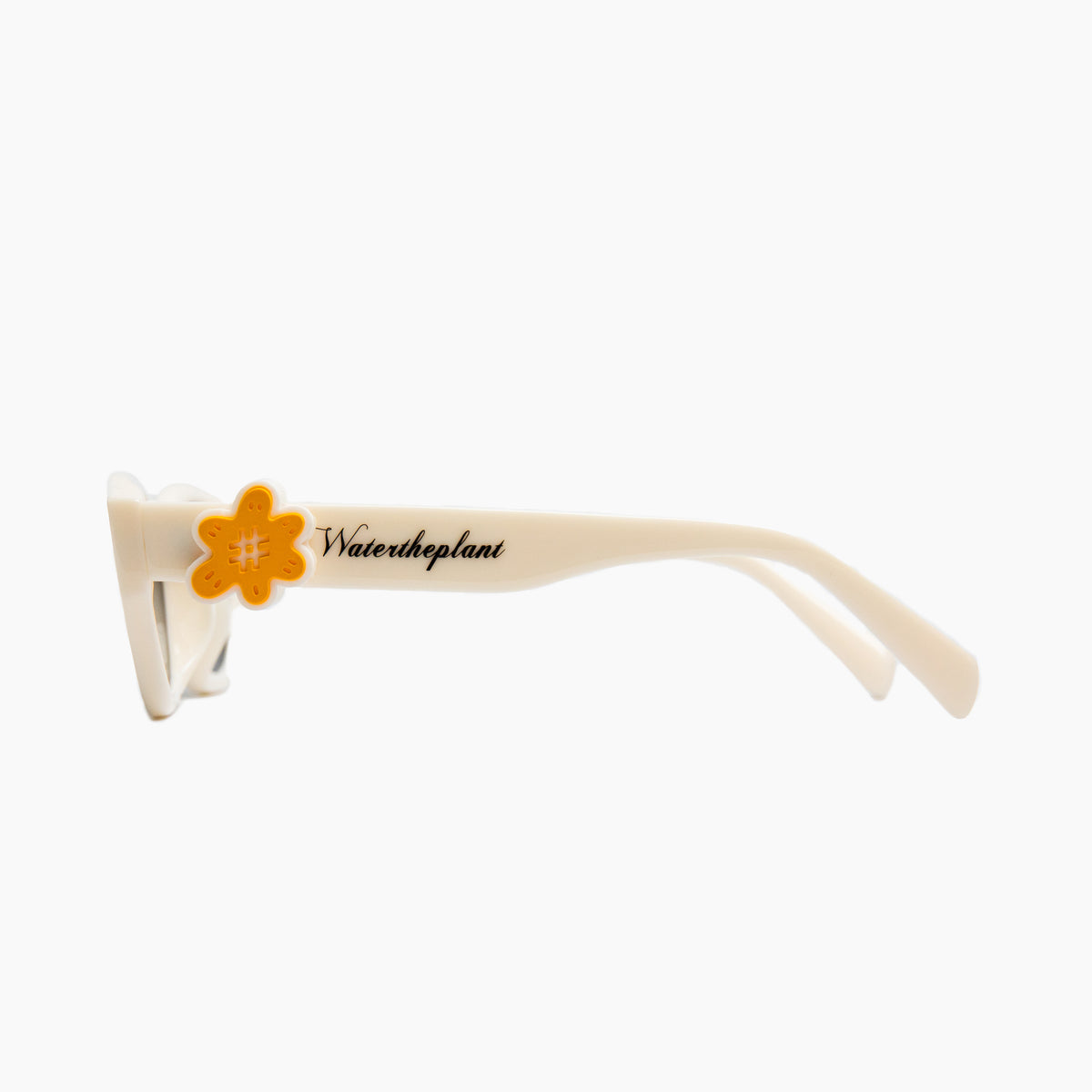 "GHOST" Sunnies | White | Black Lens