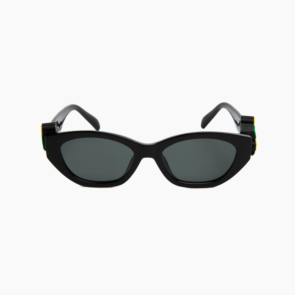 "LUCKY" Sunnies | Black | Black Lens