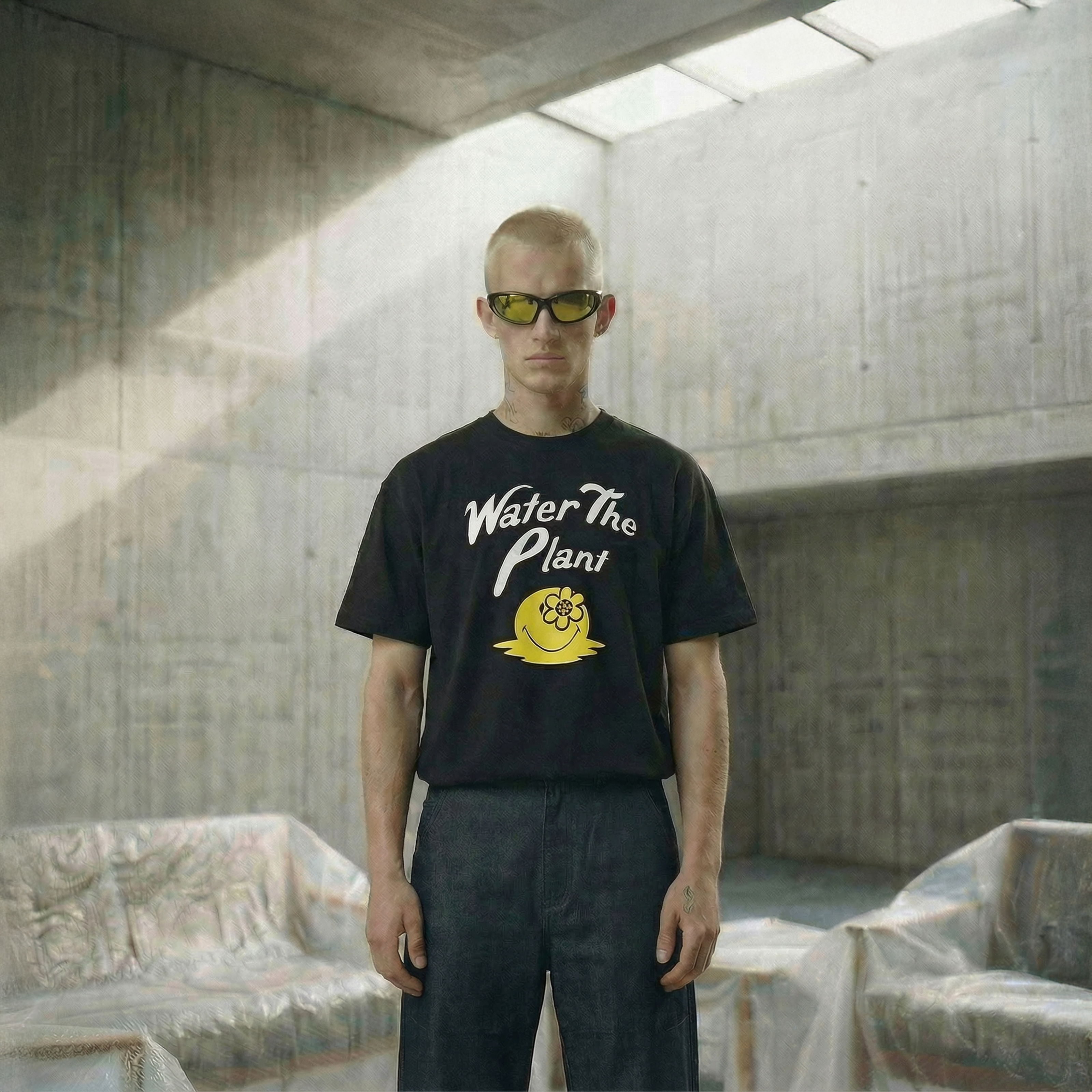 メルティングスマイリーワールド® Tシャツ | ブラック