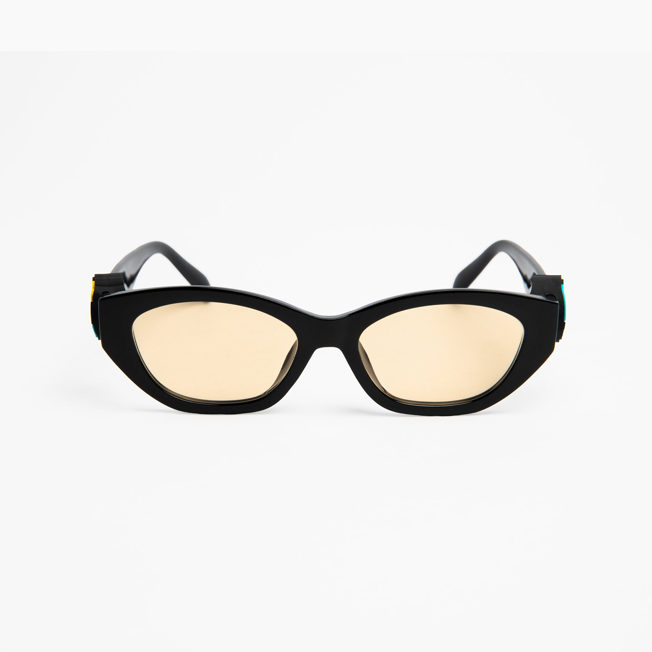 "PLANET" Sunnies | Black | Amber Lens