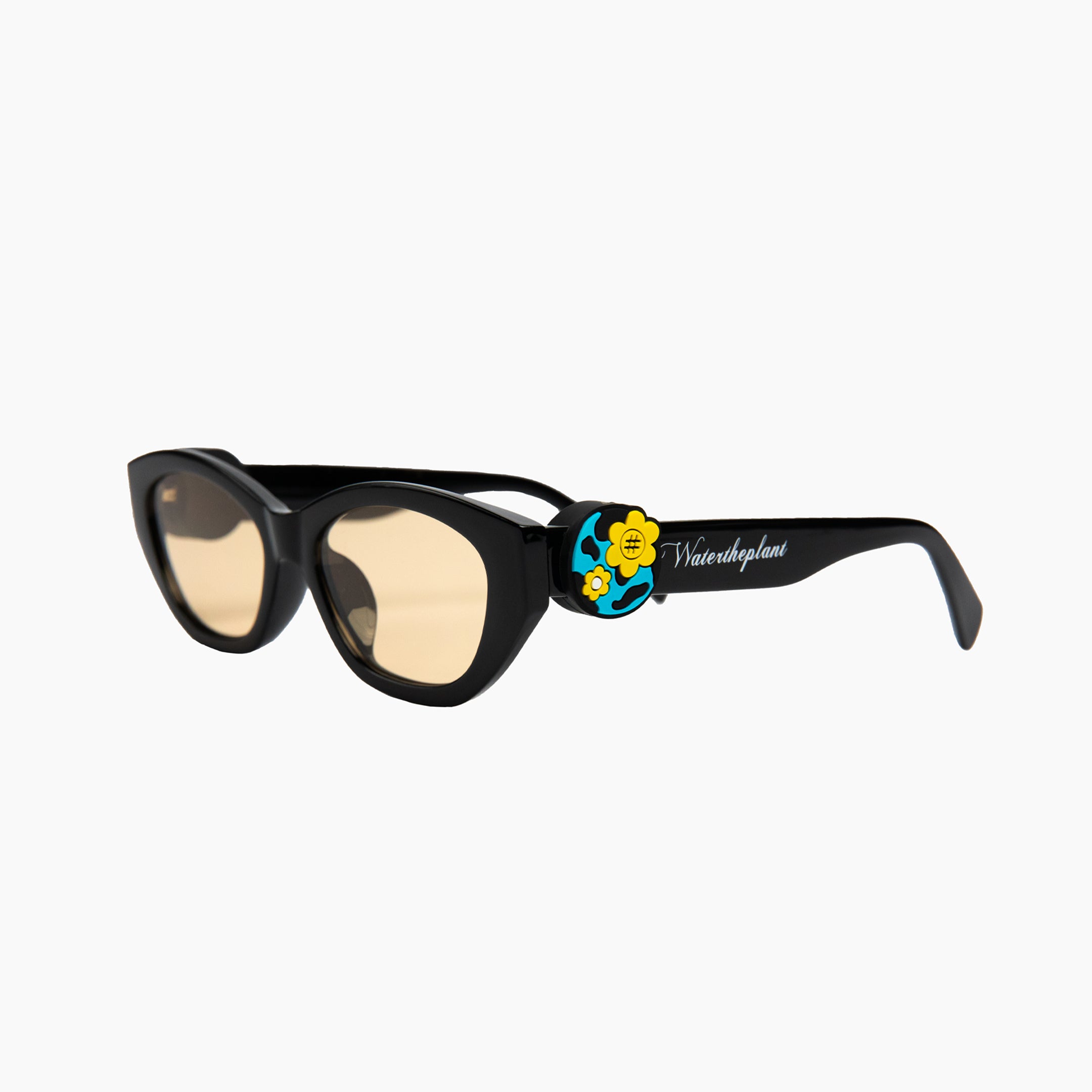 "PLANET" Sunnies | Black | Amber Lens