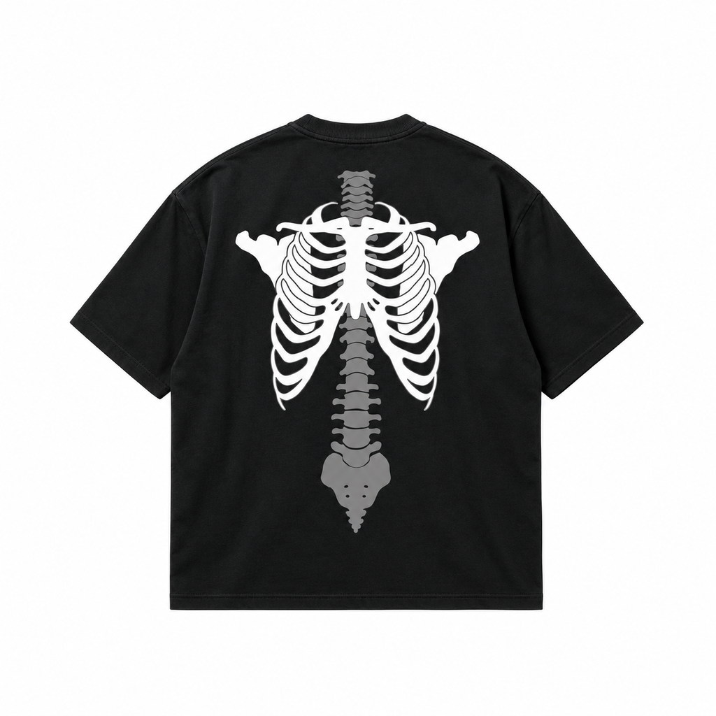 "Ribcage" Tee | Black