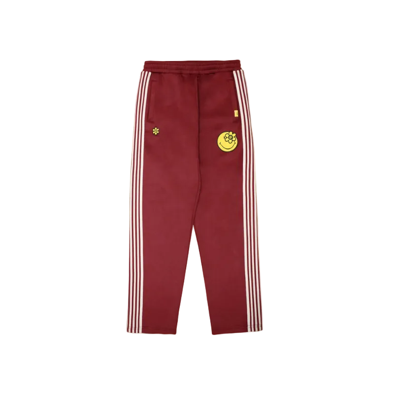 SMILEYWORLD® BASIC TRACK PANTS | BURGUNDY