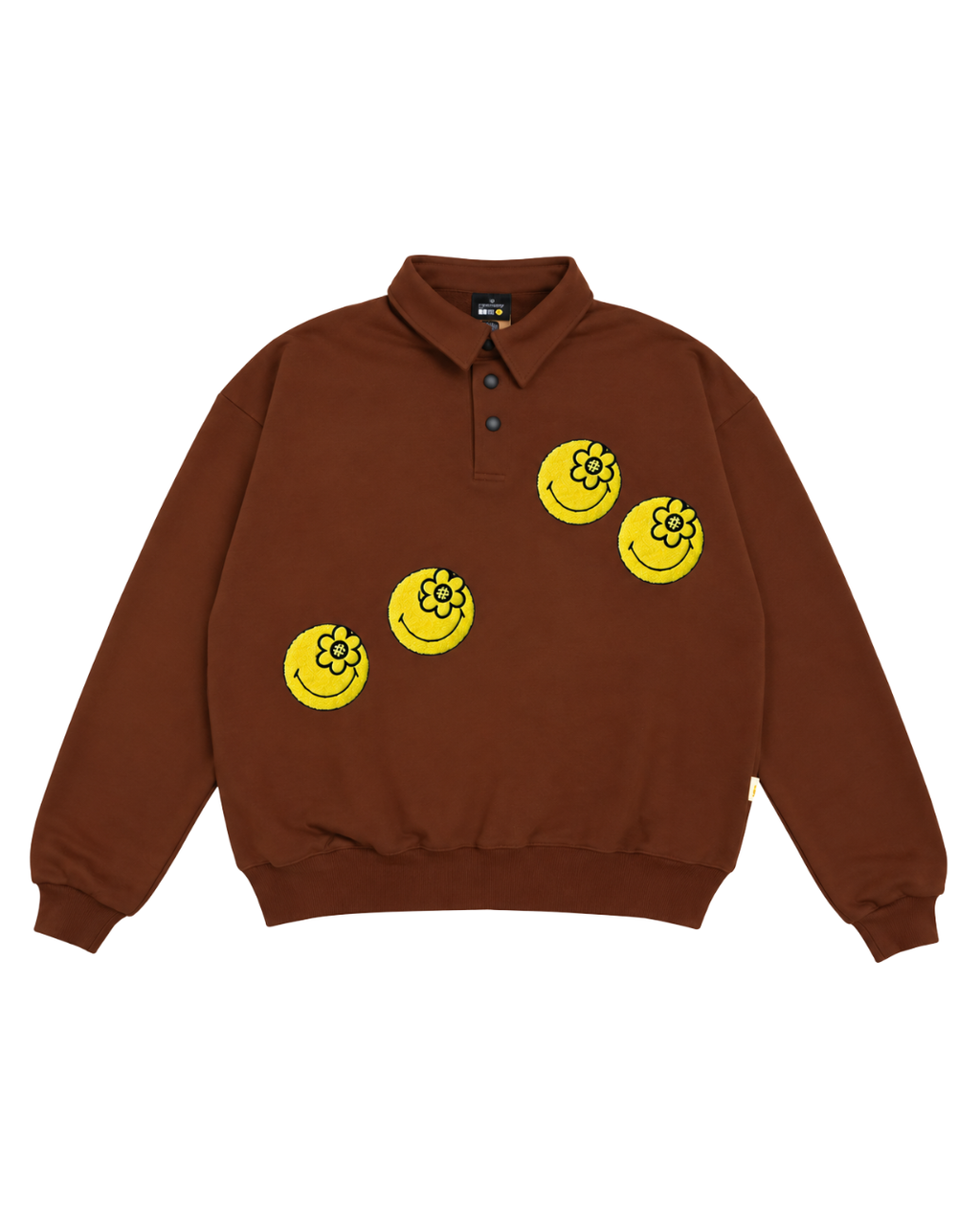 SMILEYWORLD® Enchanting L/S Polo | Brown