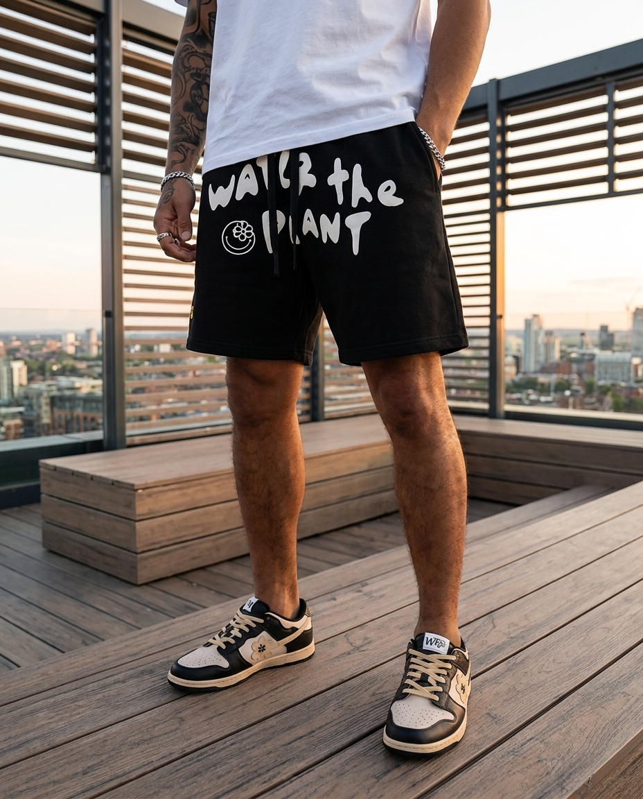 SMILEYWORLD® FLOW SHORTS | BLACK