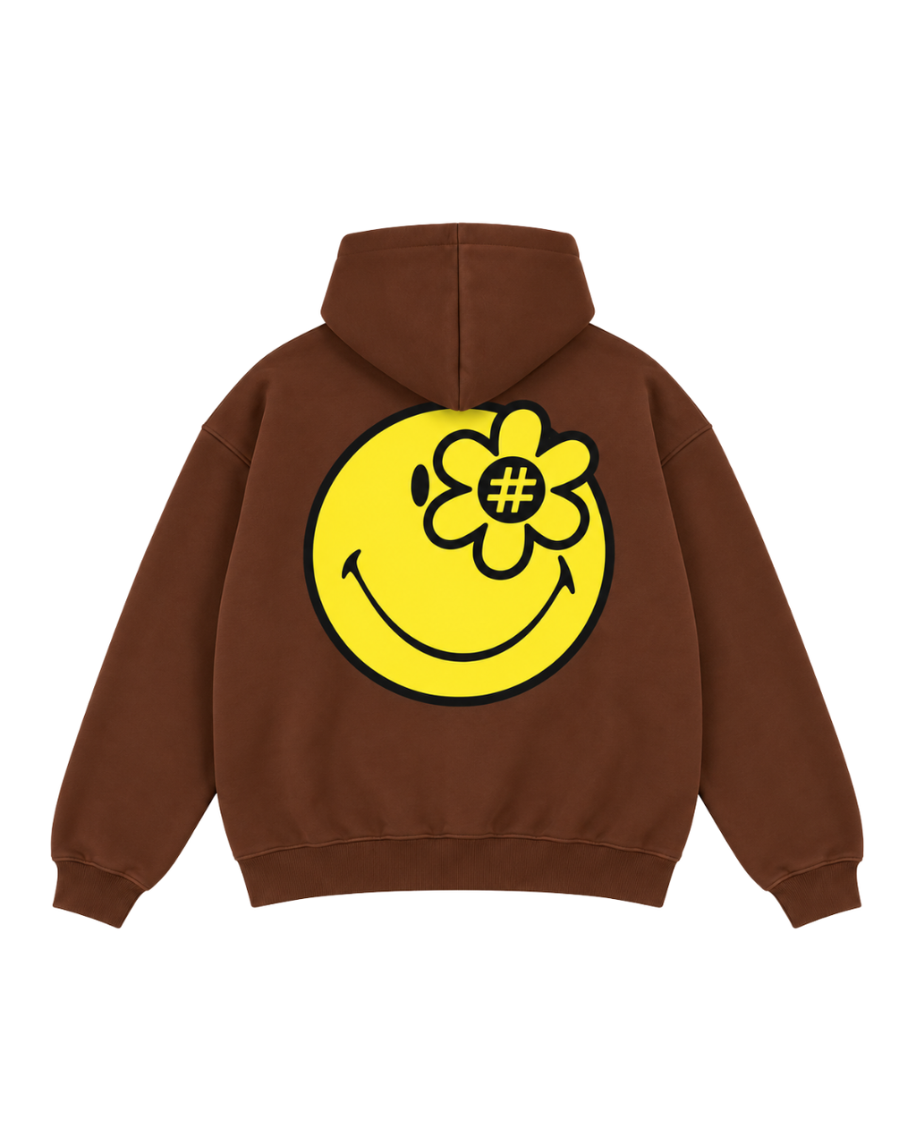 SMILEYWORLD® Logo Hoodie | Brown
