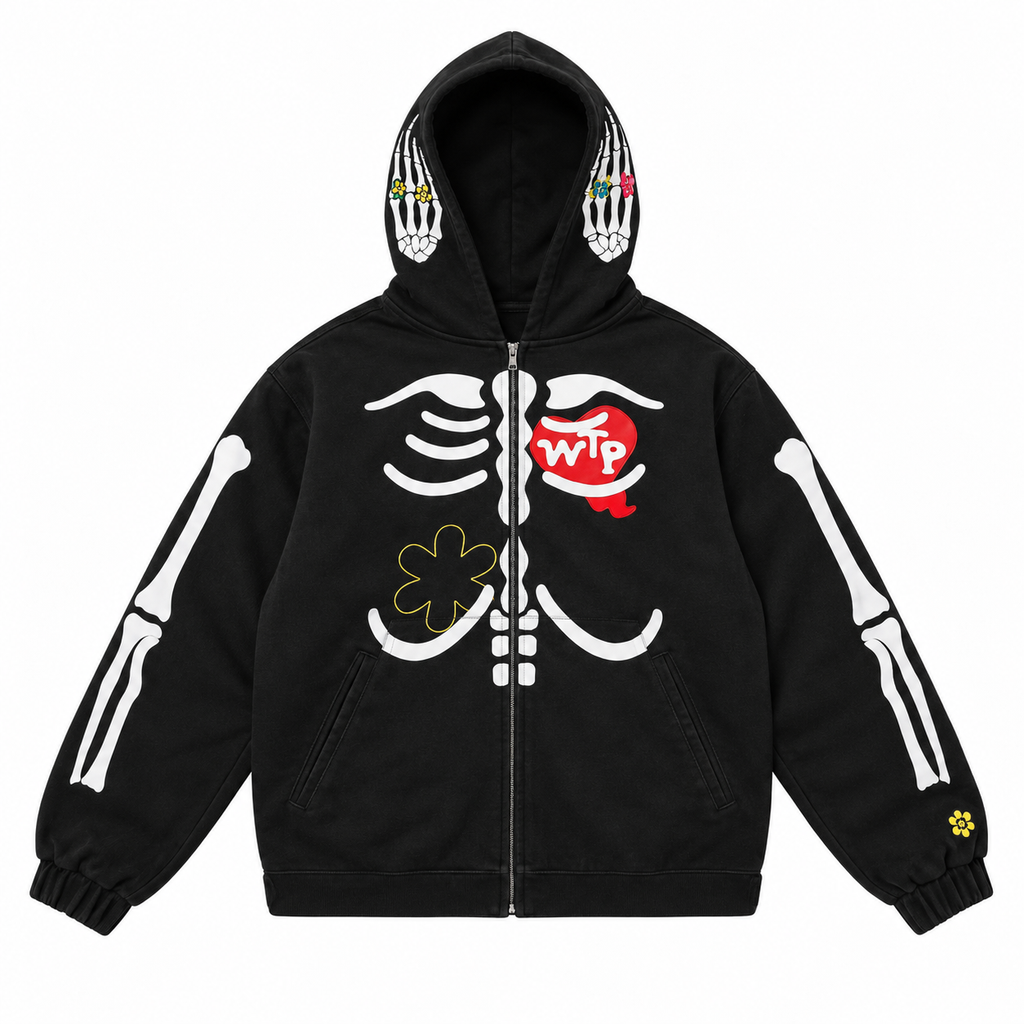 "Skelly" Hoodie | Black