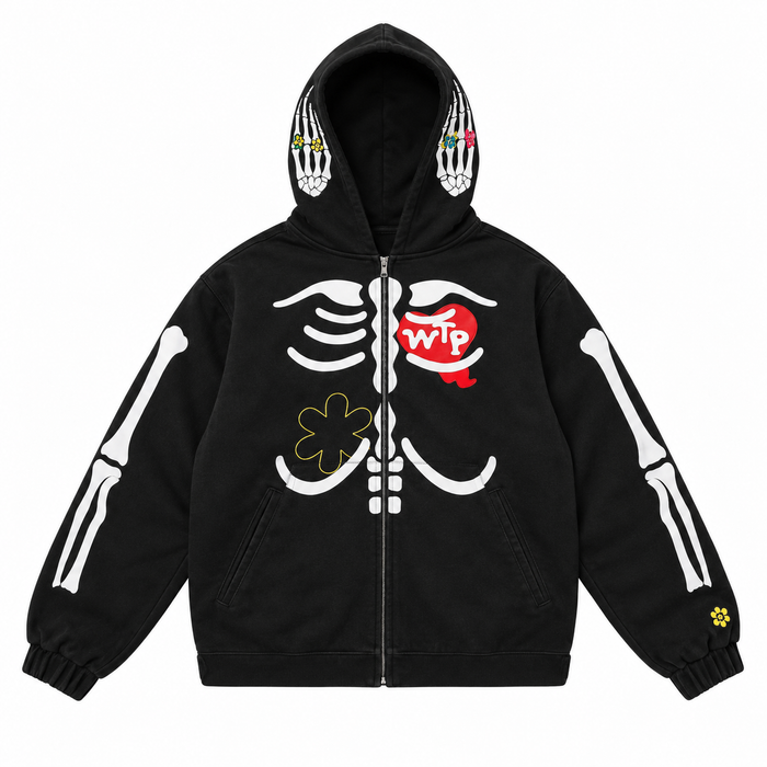 "Skelly" Hoodie | Black