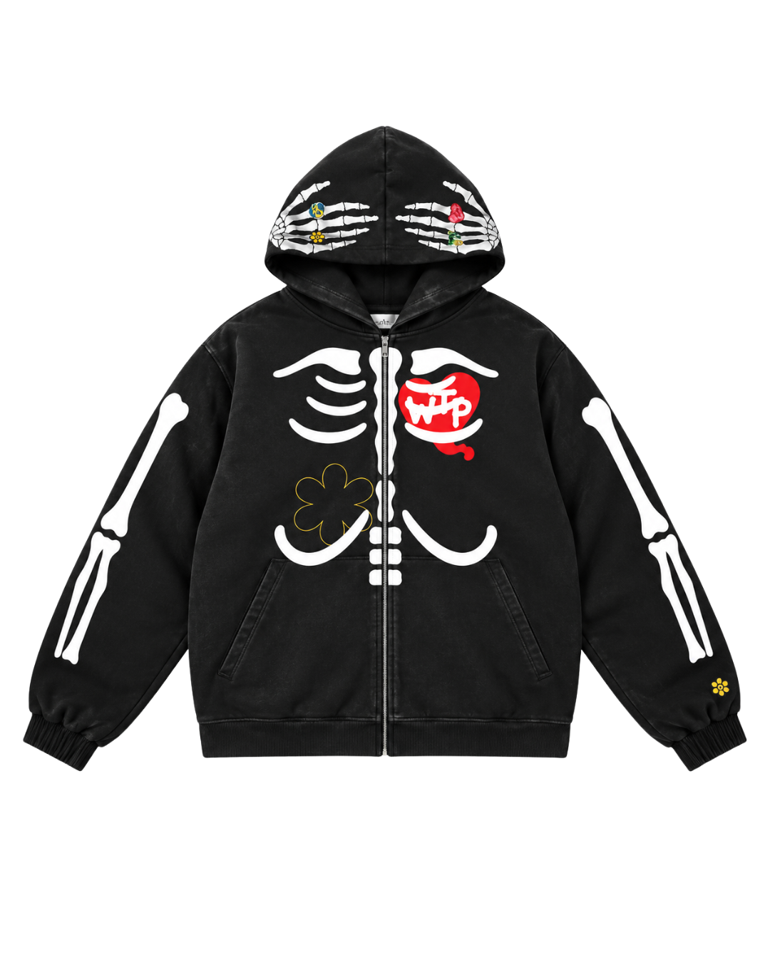 "Skelly" Hoodie | Black