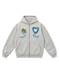 "Univorn" Zip Hoodie | Light Gray