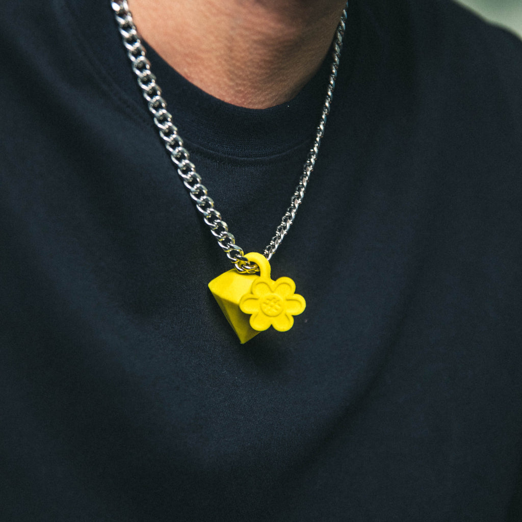 WTP "DIAMOND BLOOM" NECKLACE | LEMON YELLOW