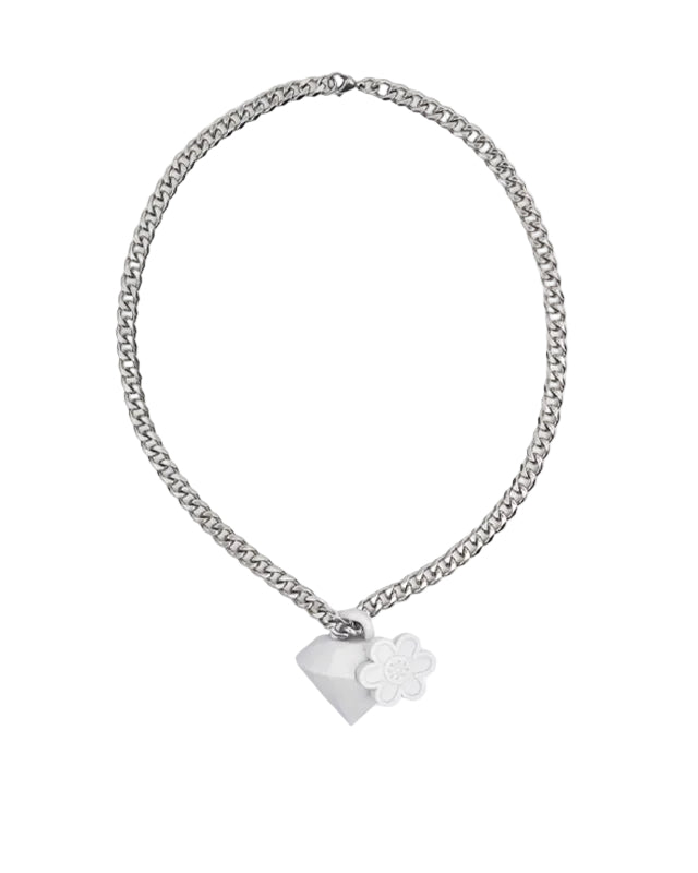 WTP "DIAMOND BLOOM" NECKLACE | OFF WHITE