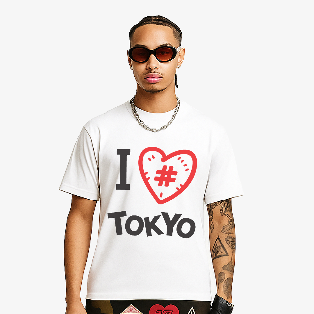 "I LOVE TOKYO" Tee | Crisp White