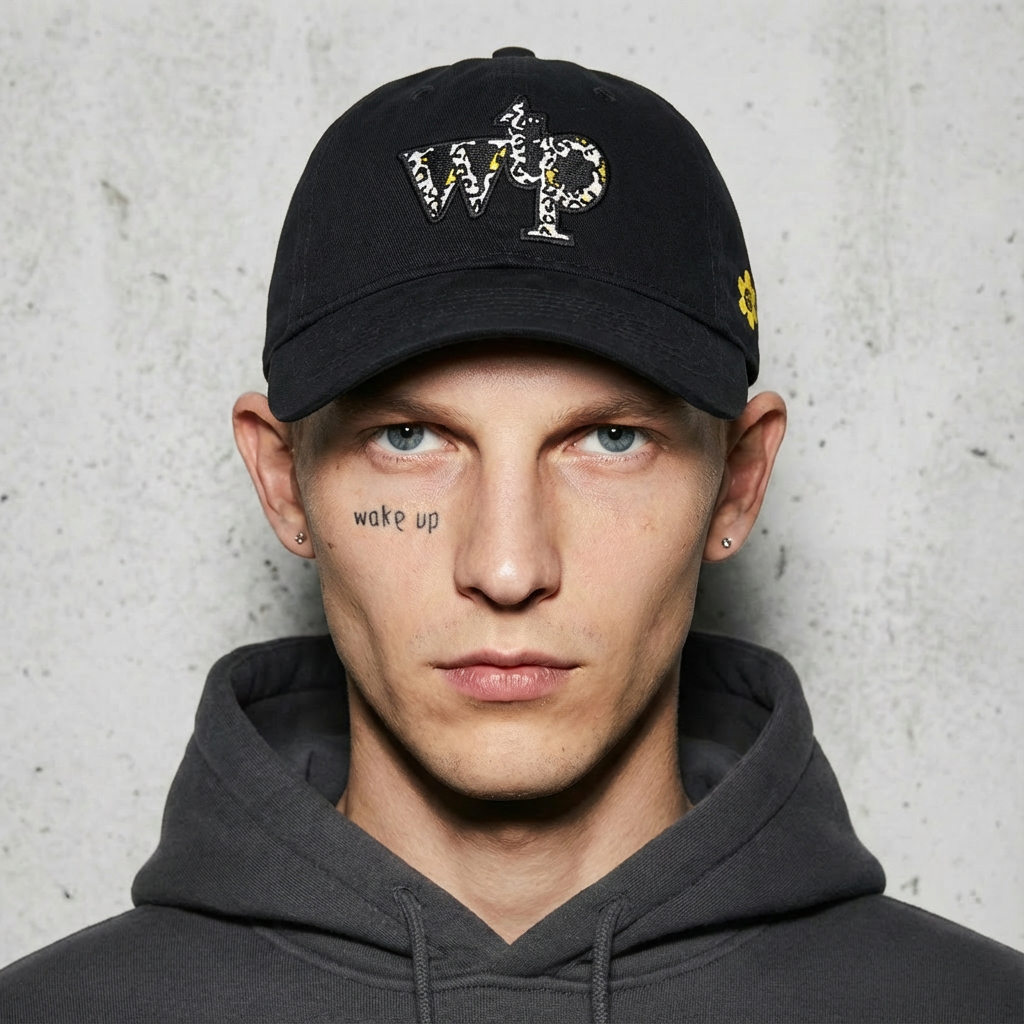 WTP "INVERT FLOWERET" CAP | BLACK