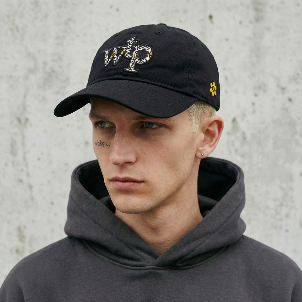WTP "INVERT FLOWERET" CAP | BLACK