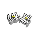"W" Charm | White