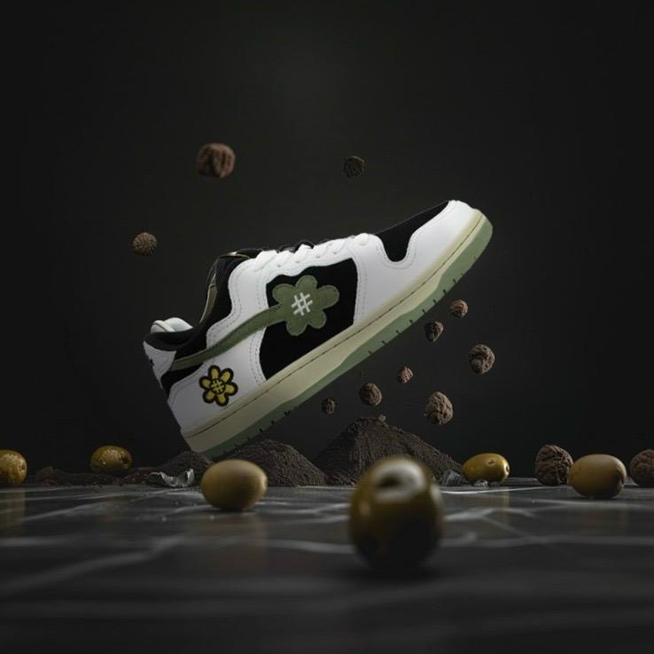 “WHITE TRUFFLE" Dream Kicks | Olive Green
