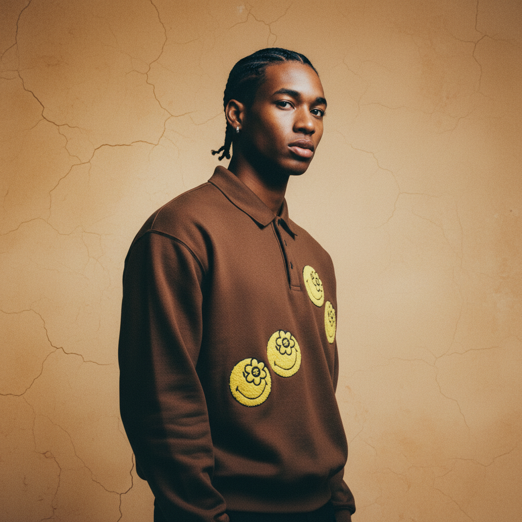 SMILEYWORLD® エンチャント L/S ポロ | ブラウン