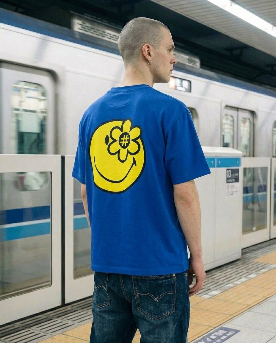 SMILEYWORLD® CREW TSHIRT | BLUE