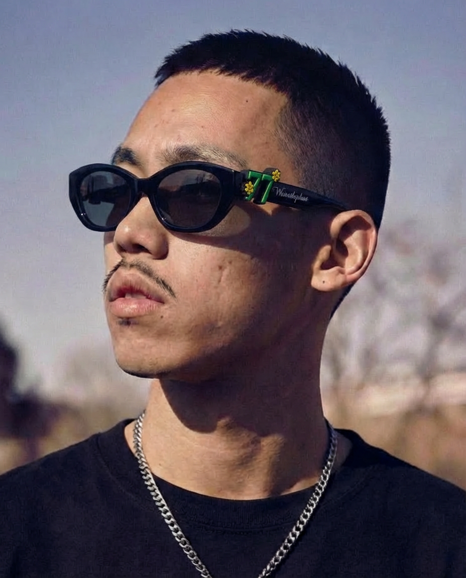 """LUCKY"" Sunnies | Black | Black Lense"