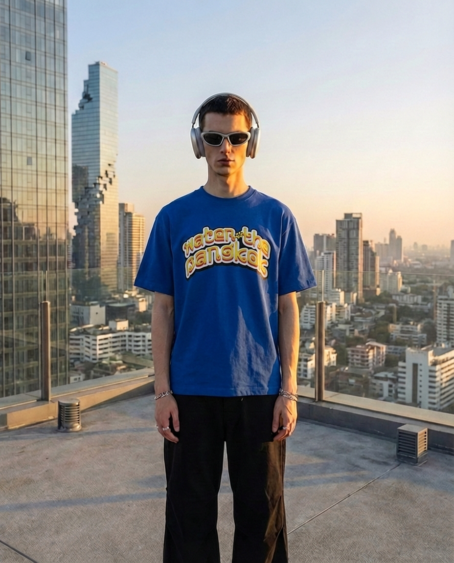 “Water The Bangkok" Tee | Blue