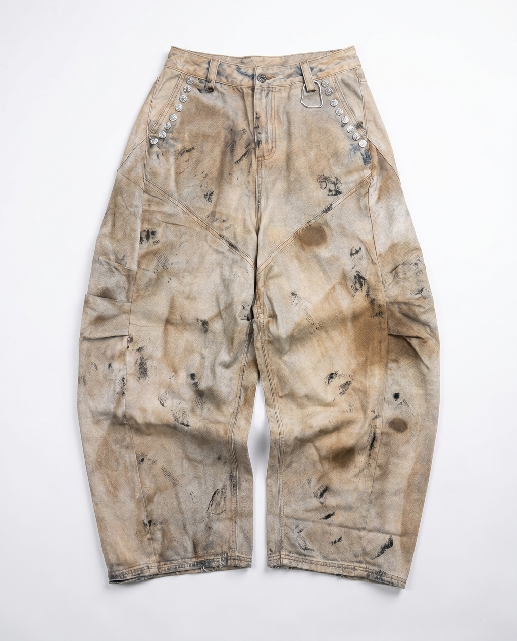 "DESERT" Curve Silhouette Pants | Brown