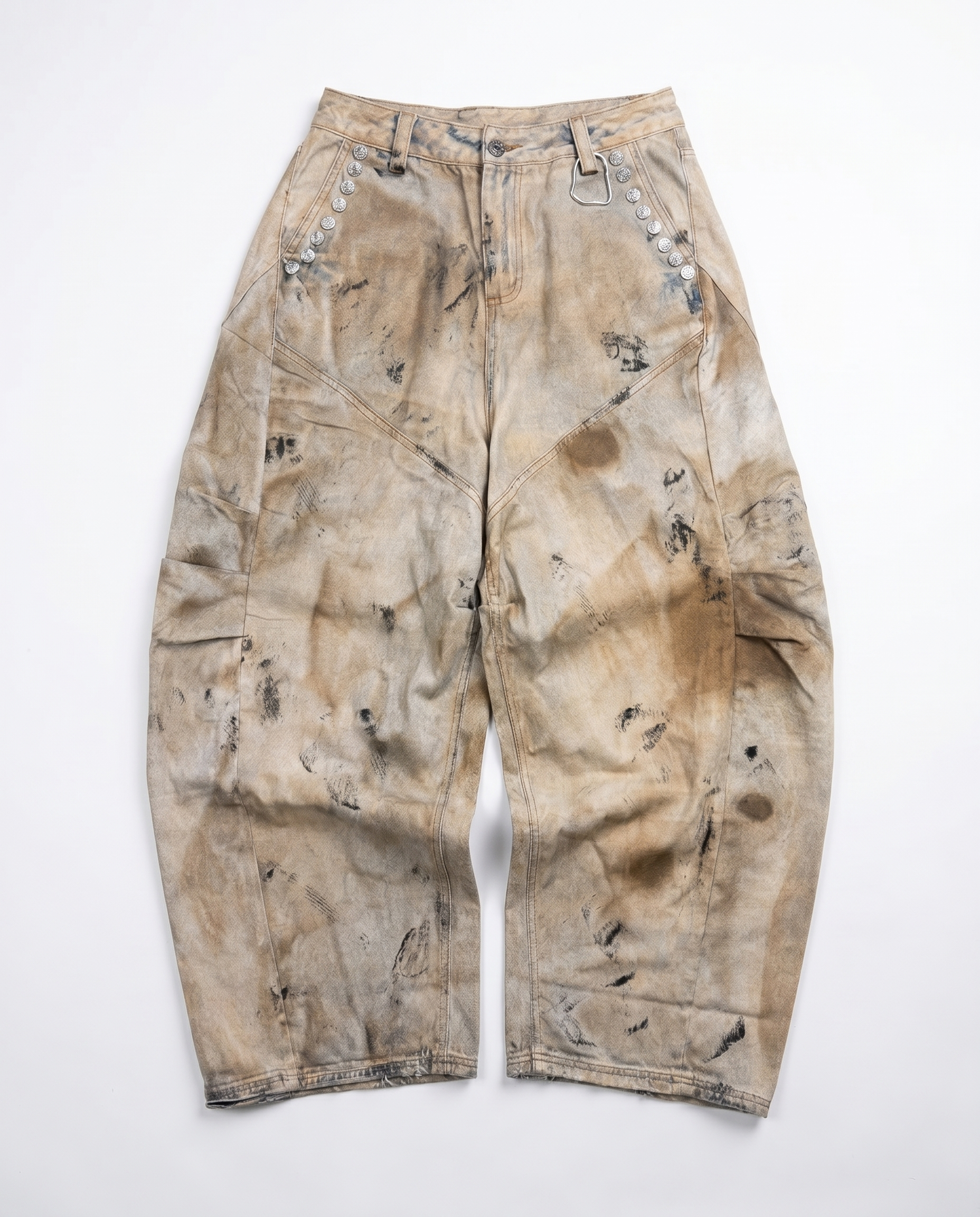 "DESERT" Curve Silhouette Pants | Brown