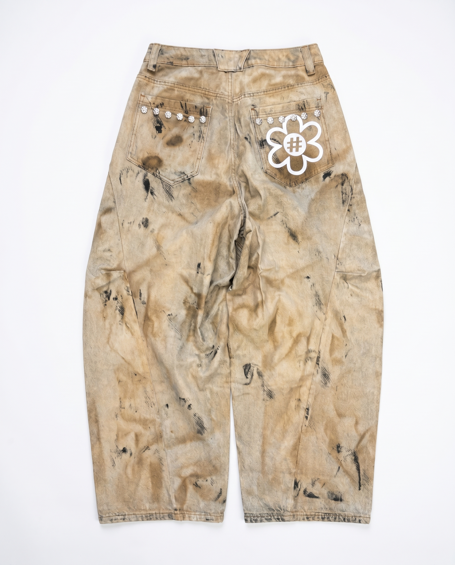 "DESERT" Curve Silhouette Pants | Brown