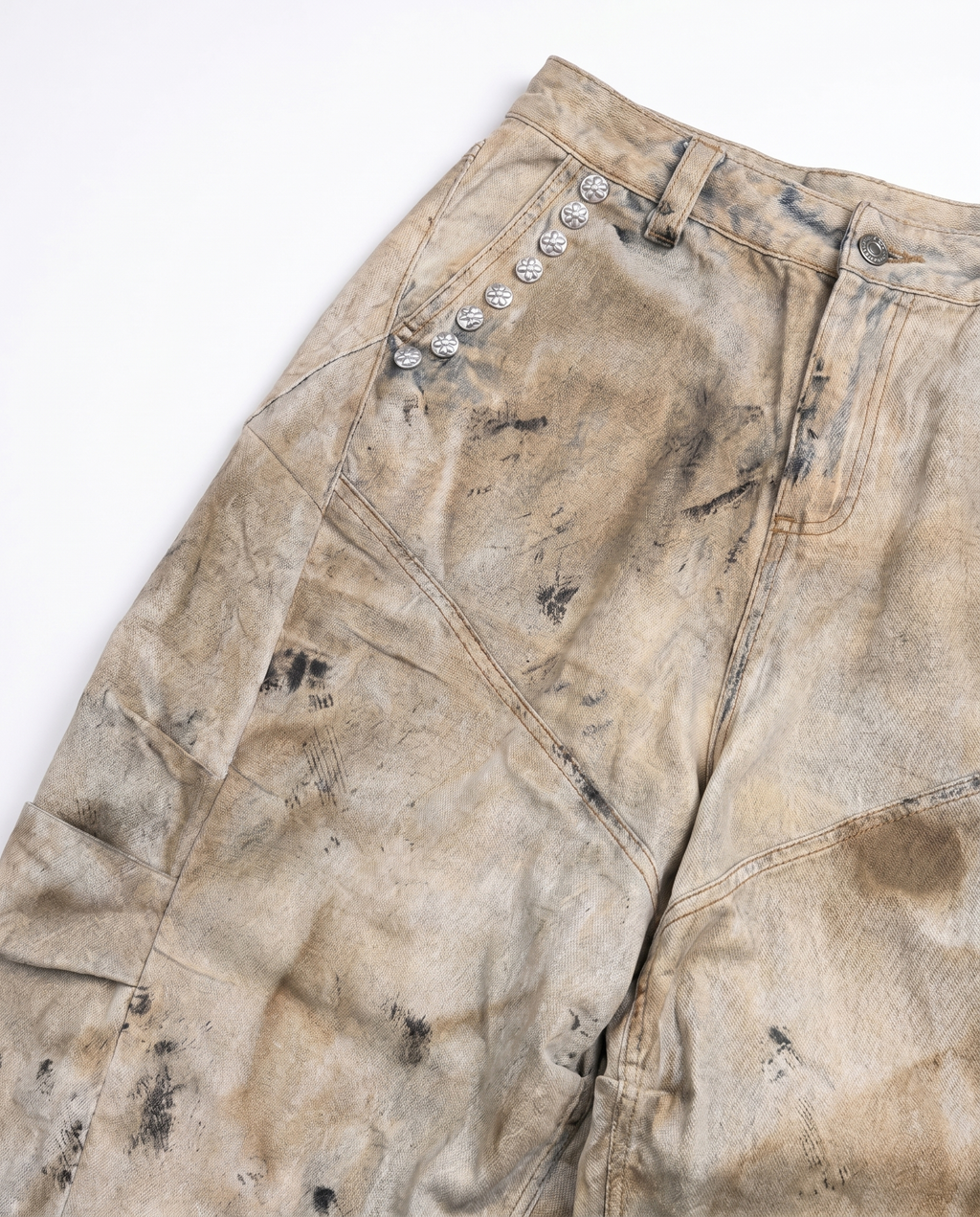 "DESERT" Curve Silhouette Pants | Brown