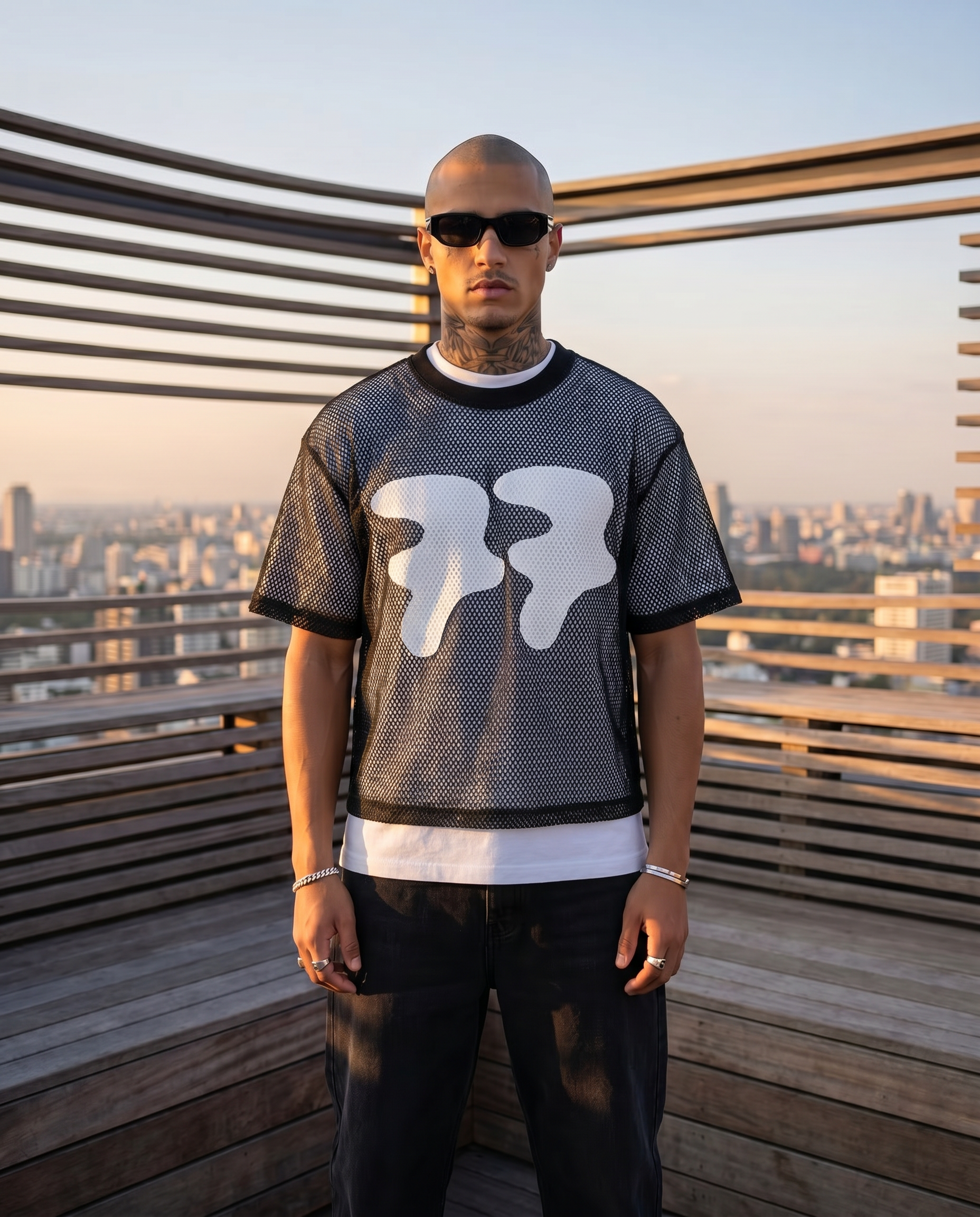 WTP "77" Mesh Baseball Jersey | Black