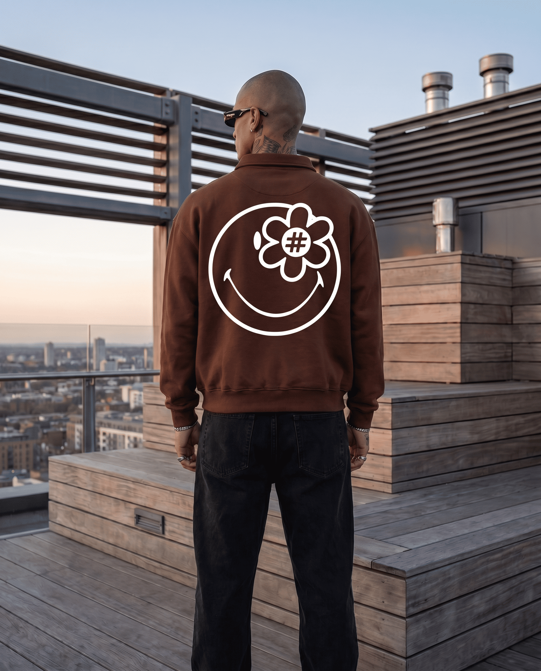 SMILEYWORLD® ENCHANTING L/S POLO | BROWN