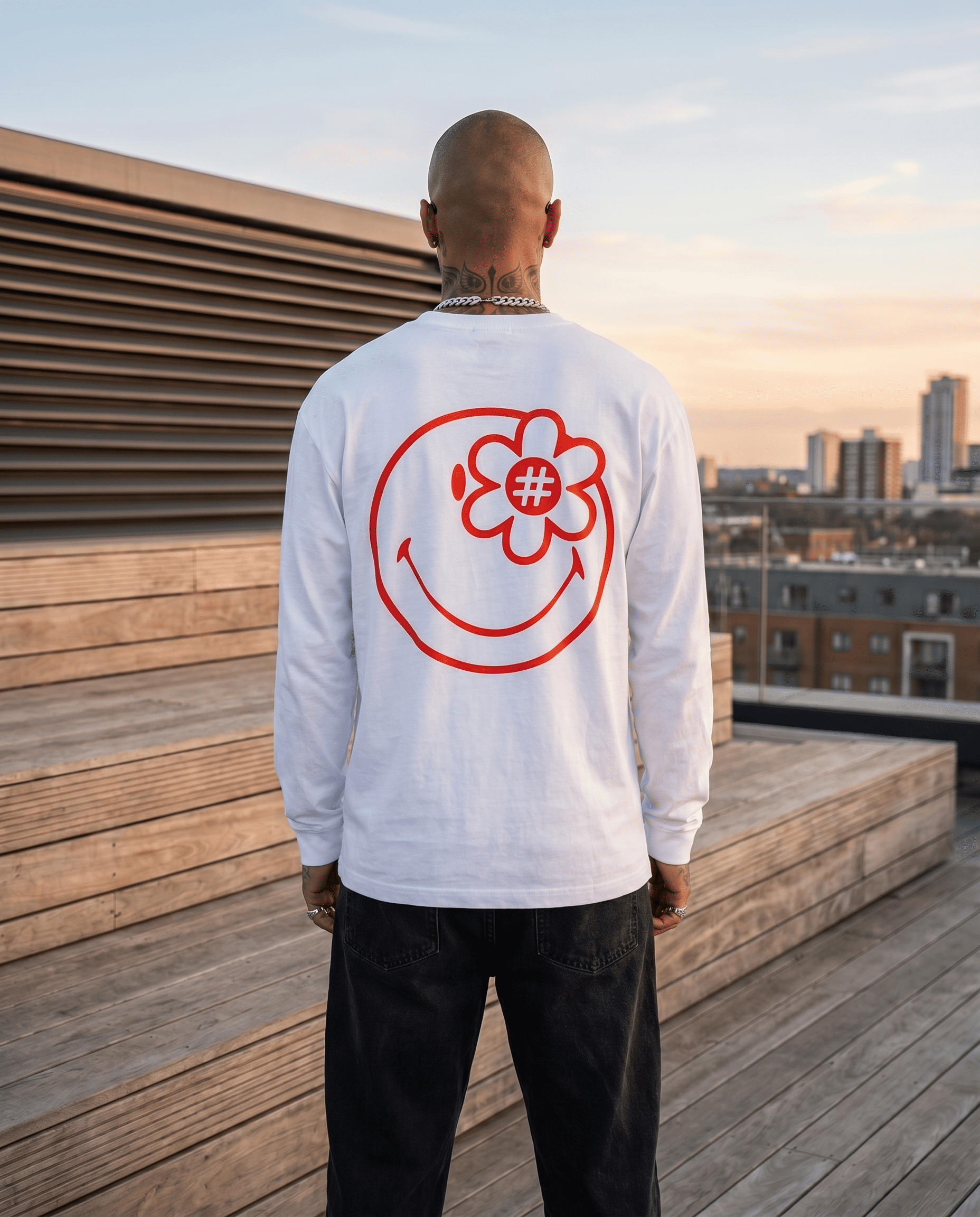Smiley Hallmark L/S Tshirt | White