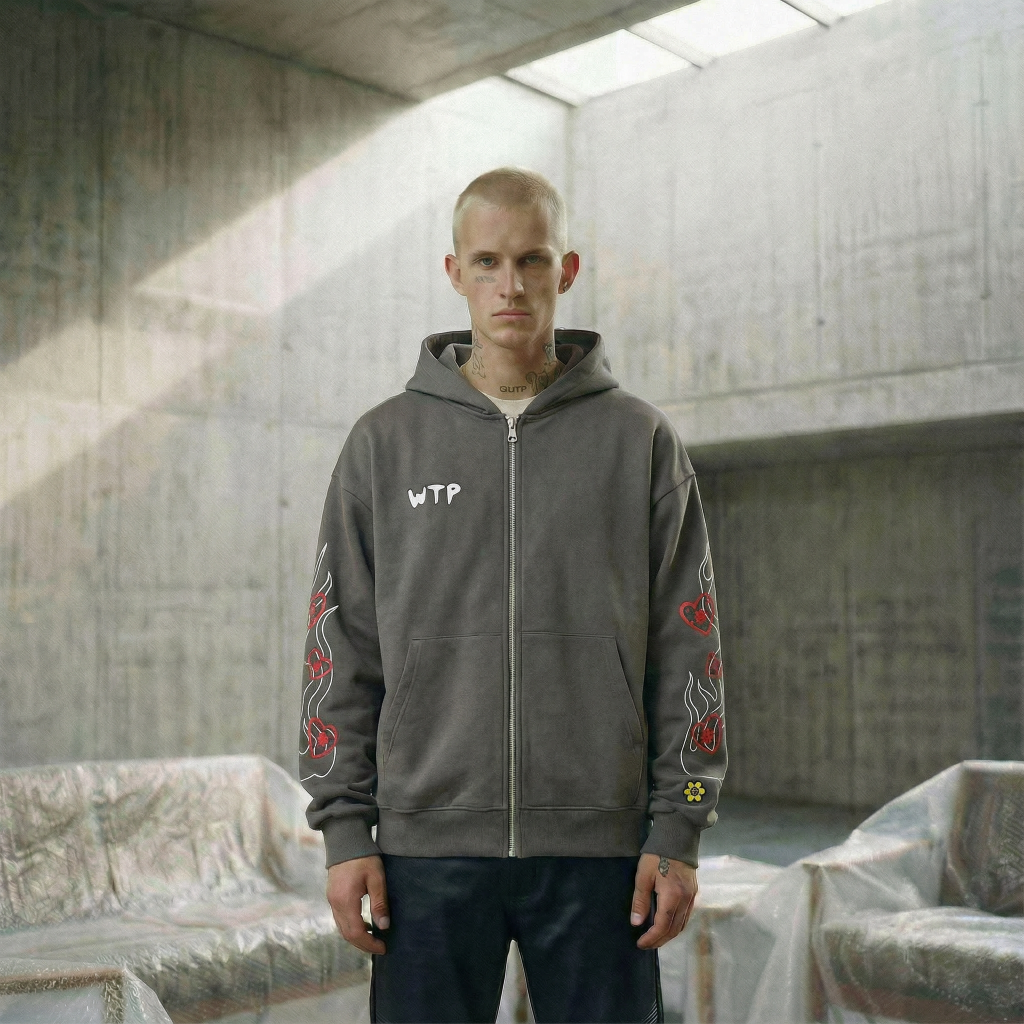 """Inferno"" Zip Hoodie | Dusk"