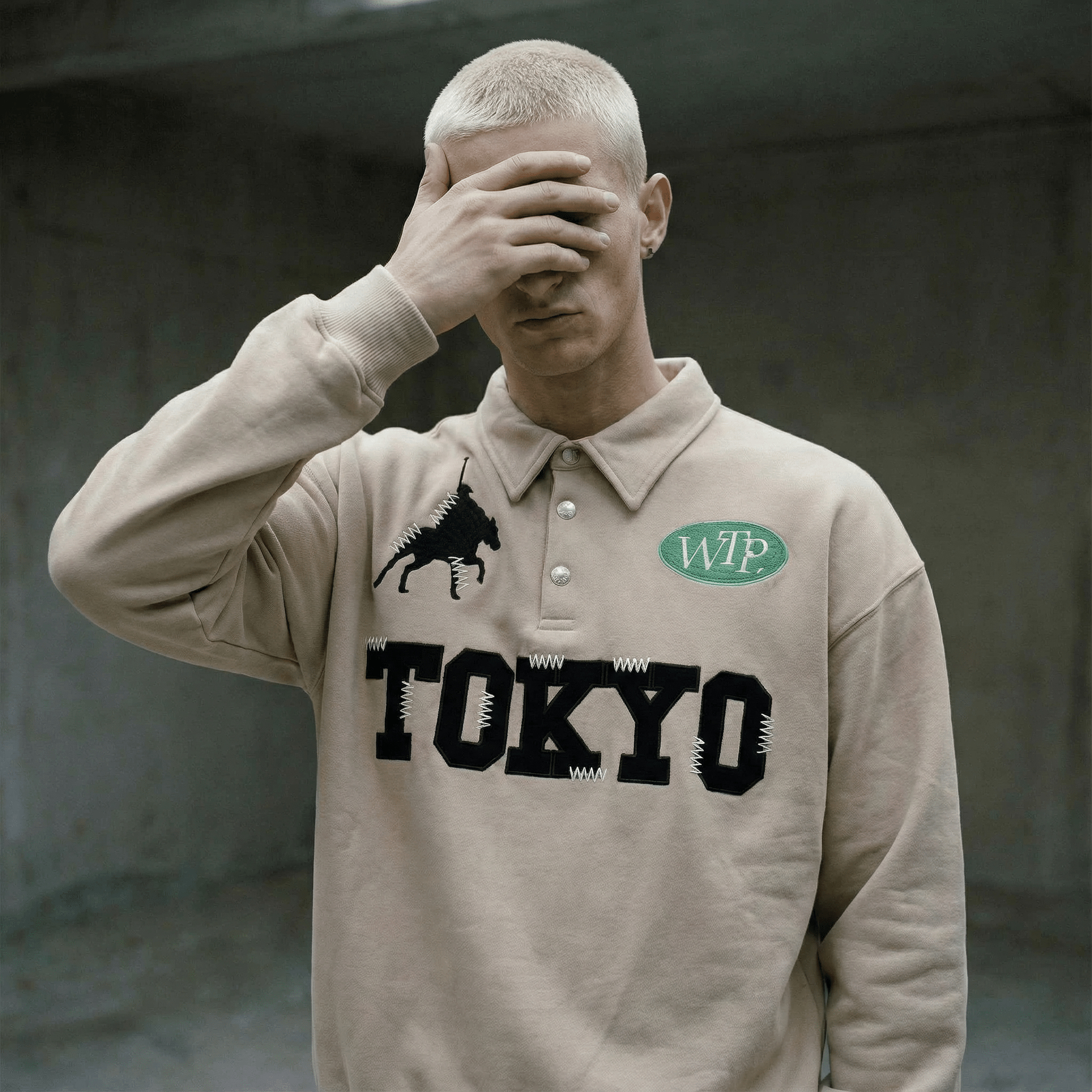 "Jockey" L/S Polo | Flat White