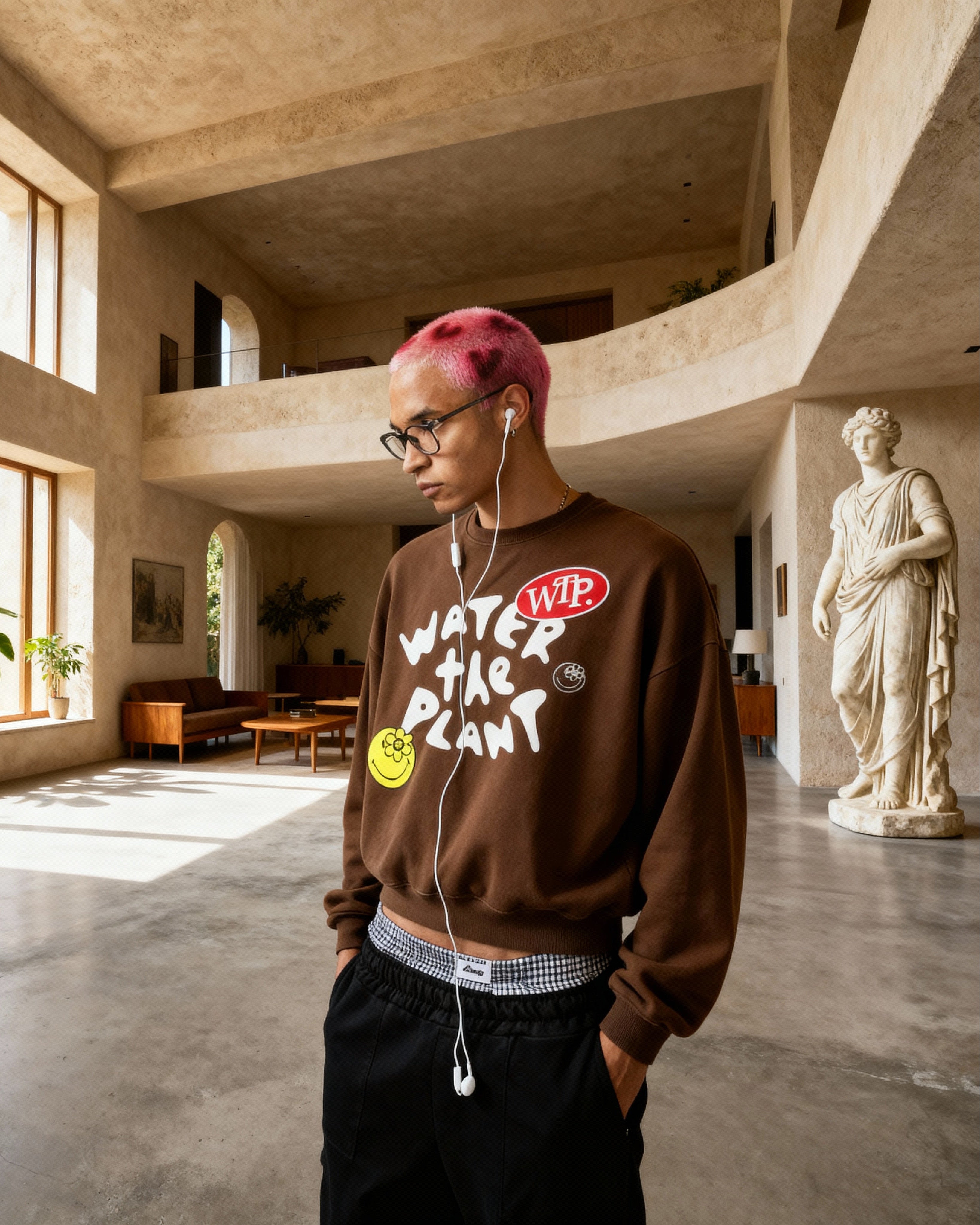 SMILEYWORLD® POP SWEATER | BROWN