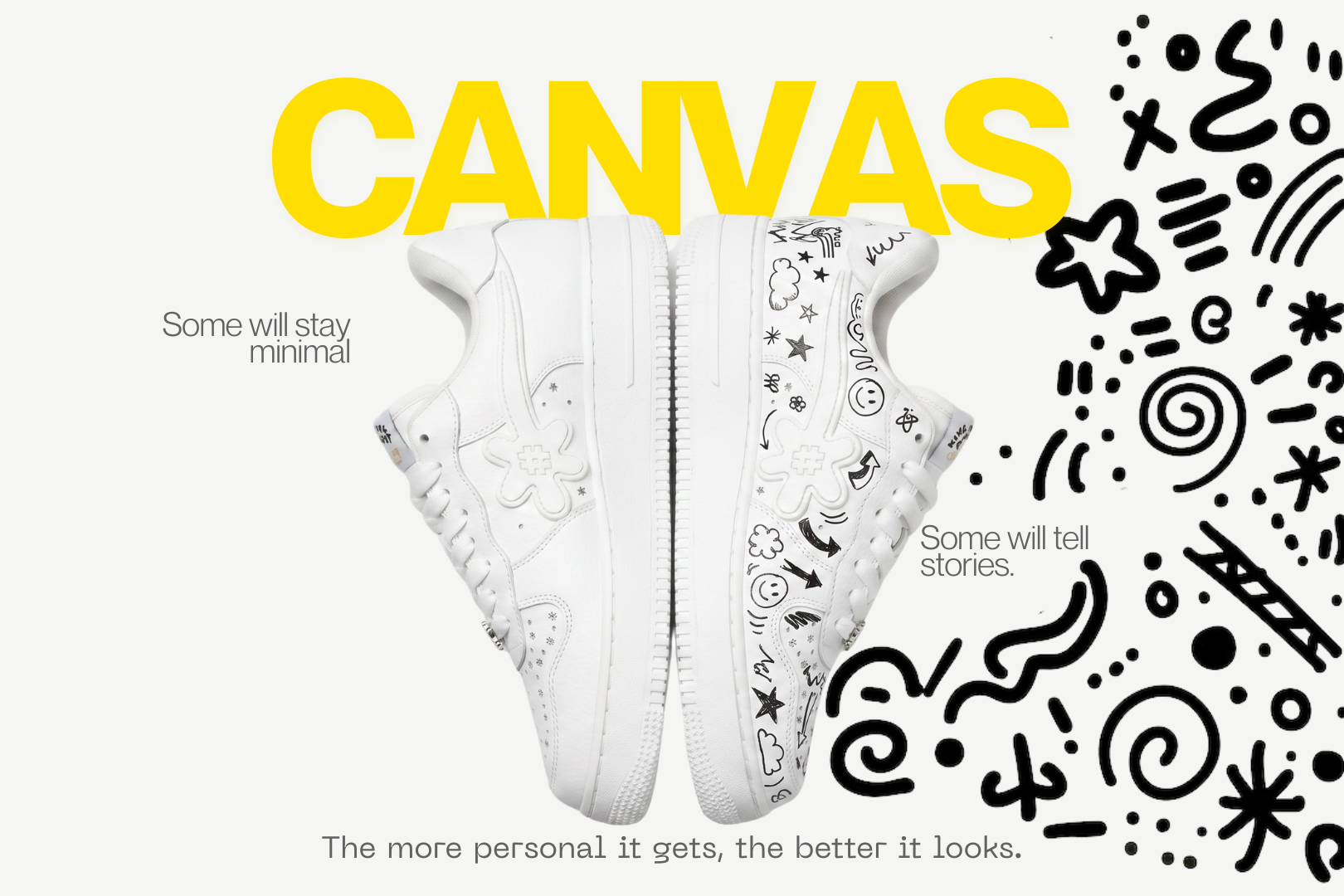 "CANVAS" GOAT Kicks | Cream White